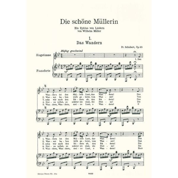 Edition Peters Schubert Lieder 1 High