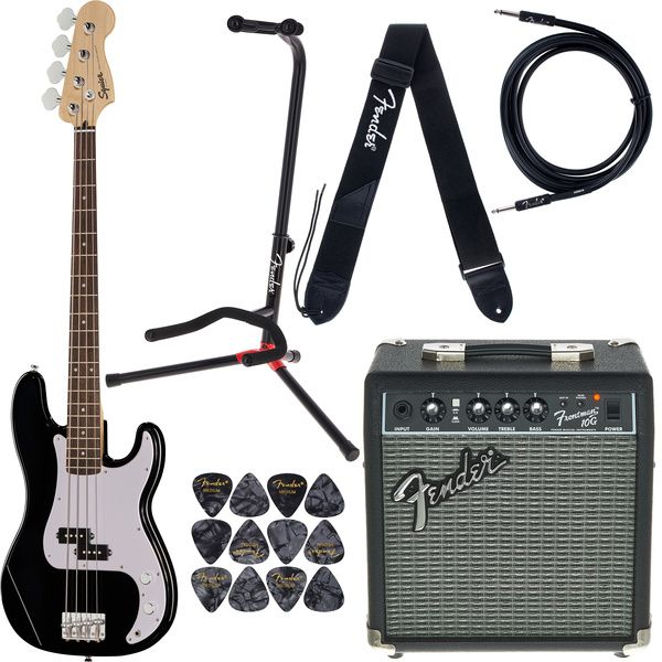 Squier Sonic Precision Black Set
