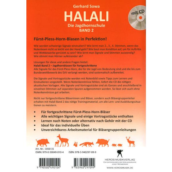 Weinberger Musikverlag Halali Jagdhornschule 2