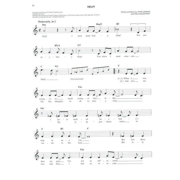 Hal Leonard The Beatles Easy Fake Book