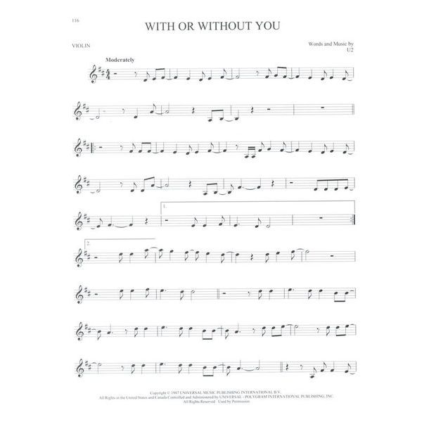 Hal Leonard 101 Popular Songs Violin