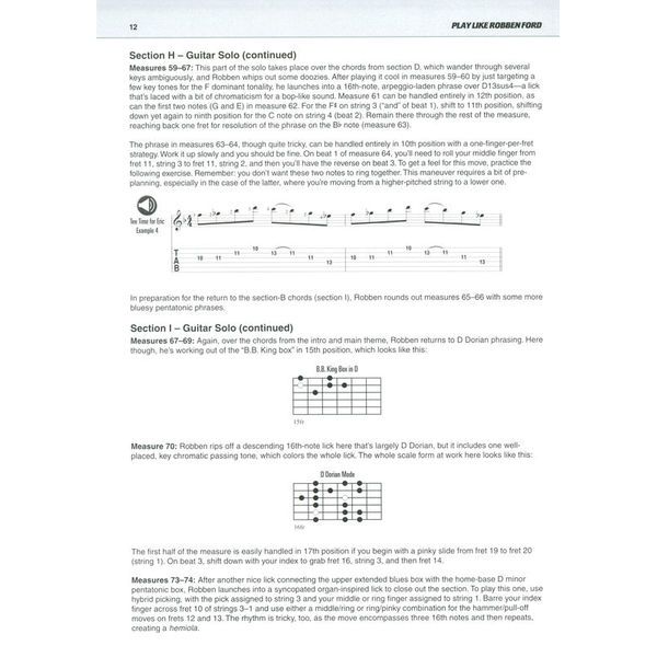 Hal Leonard Play Like Robben Ford