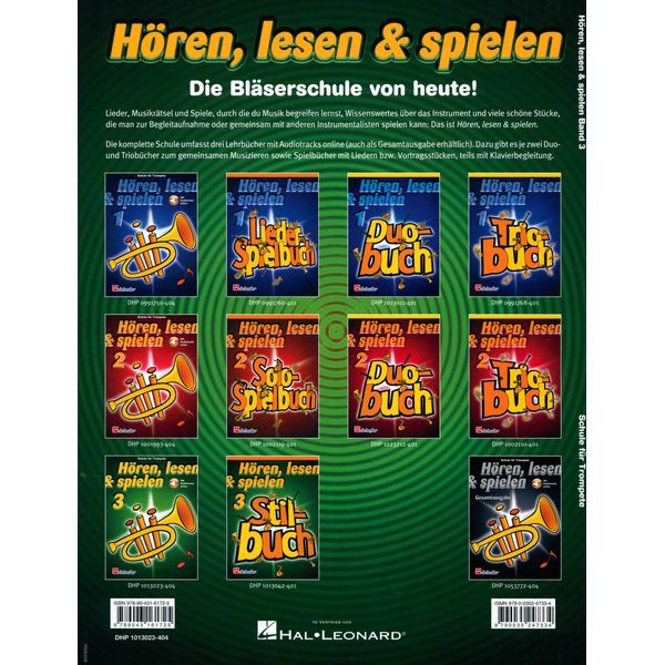 De Haske Hören Lesen Schule 3 Trumpet