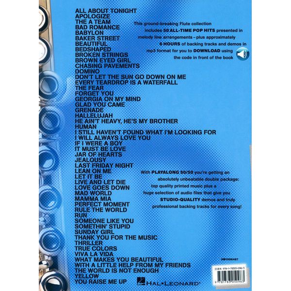 Wise Publications Playalong 50/50 Flute