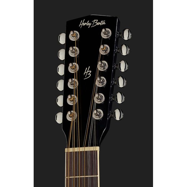 Harley Benton D-200CE-12BK Bundle