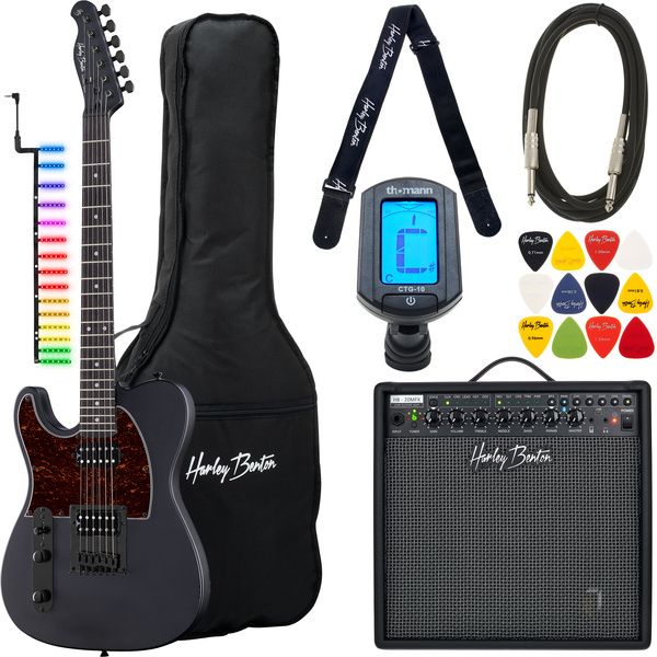 Harley Benton TE20HHLH SBK Visual Note Set