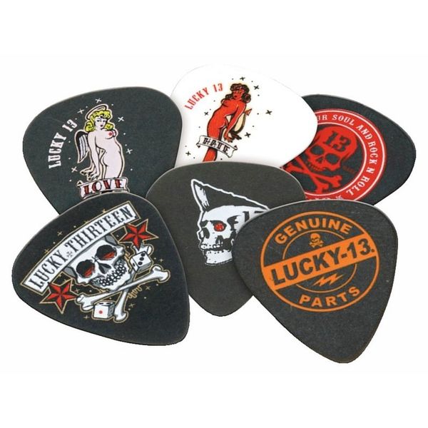 Dunlop Plectrum Lucky II 13 Pack 1,00