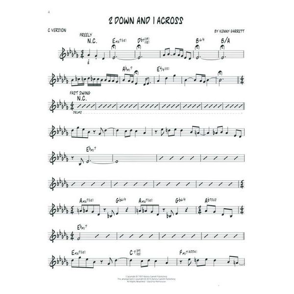 Hal Leonard Jazz Play-Along Kenny Garrett