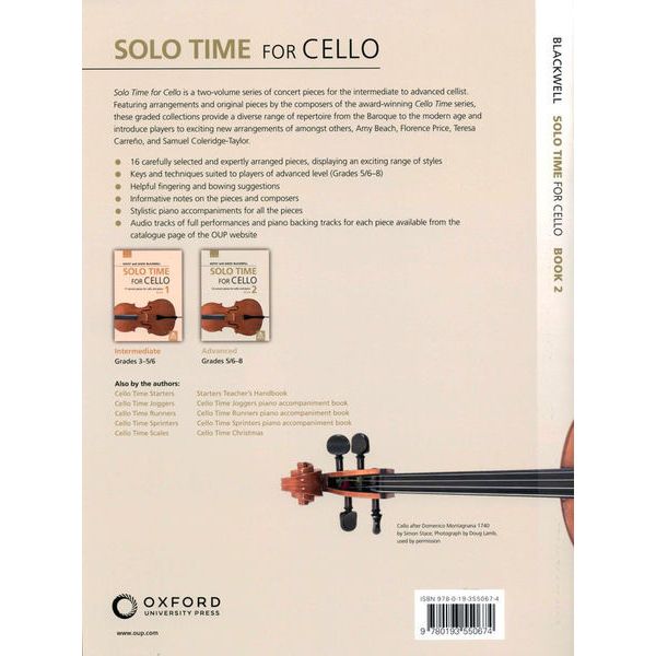 Oxford University Press Solo Time For Cello 2