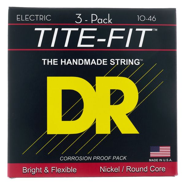 DR Strings Tite-Fit MT-10 3-Pack