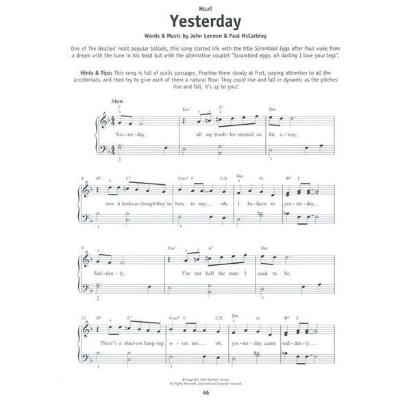 Hal Leonard Really Easy Piano The Beatles