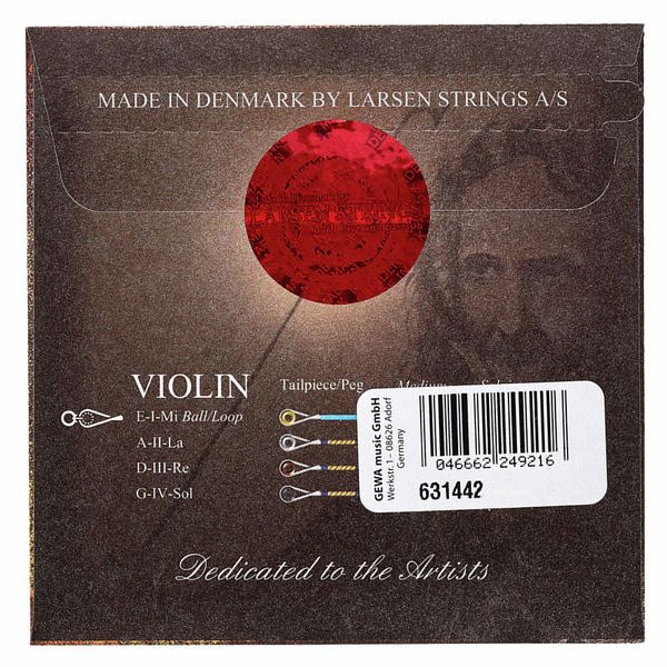 Larsen Il Cannone Violin String E Med