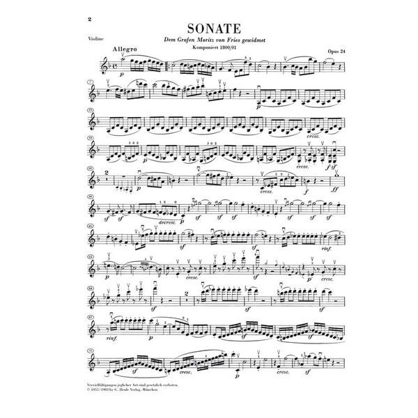 Henle Verlag Beethoven Violinsonate op.24