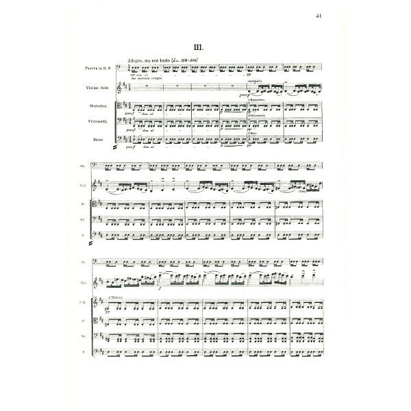 Edition Eulenburg Sibelius Violinkonzert d-Moll