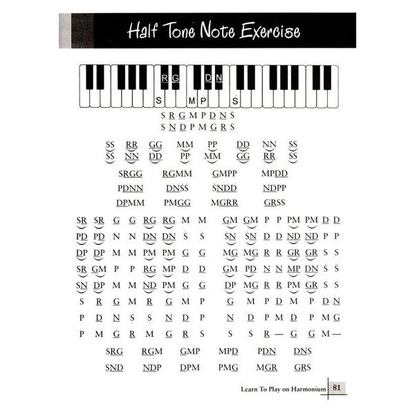 Pankaj Publications Learn to Play Harmonium