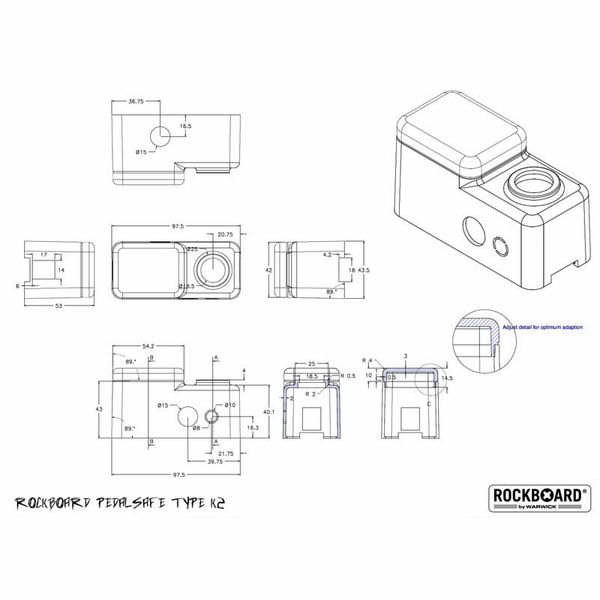 Rockboard Pedalsafe Type K2 universal