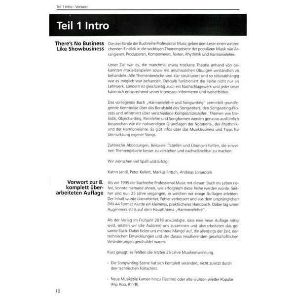 Leu Verlag Harmonielehre und Songwriting