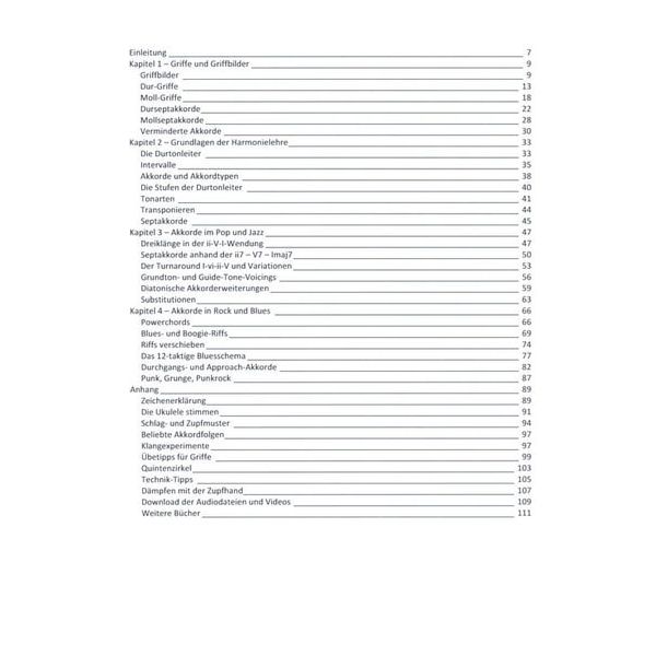 Elisabeth Pfeiffer  Pop- und Rock Ukulele Akkorde