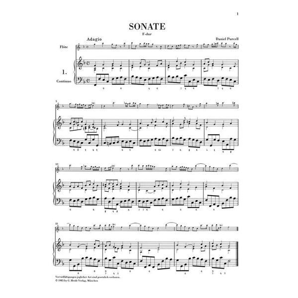 Henle Verlag Flötenmusik Barock