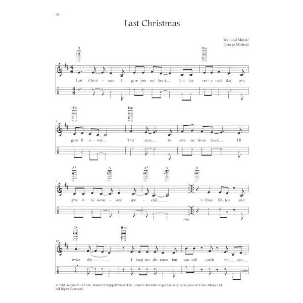 Edition Dux Weihnachten mit der Ukulele