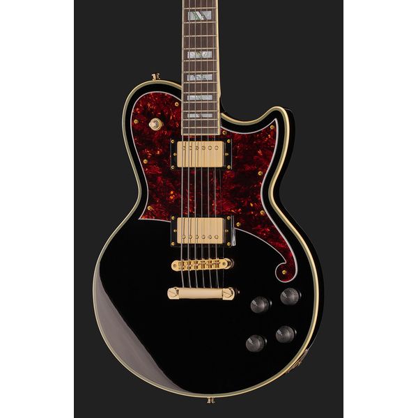 DAngelico DLX Atlantic Bariton Solid BLK