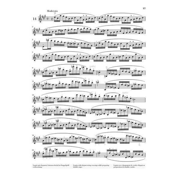 Henle Verlag Kreutzer 42 Etüden Violin