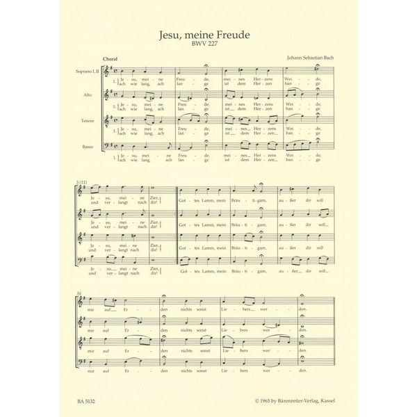 Brenreiter Bach Jesu, meine Freude