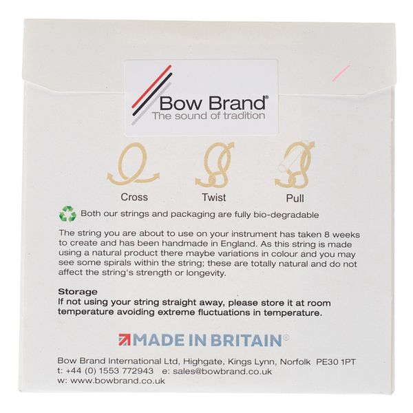 Bow Brand NG 3rd D Gut Harp String No.16