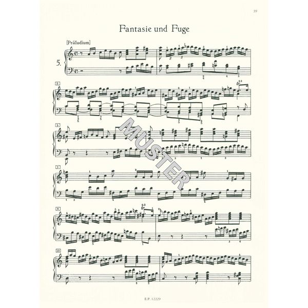 Edition Peters Bach Chromatische Fantasie