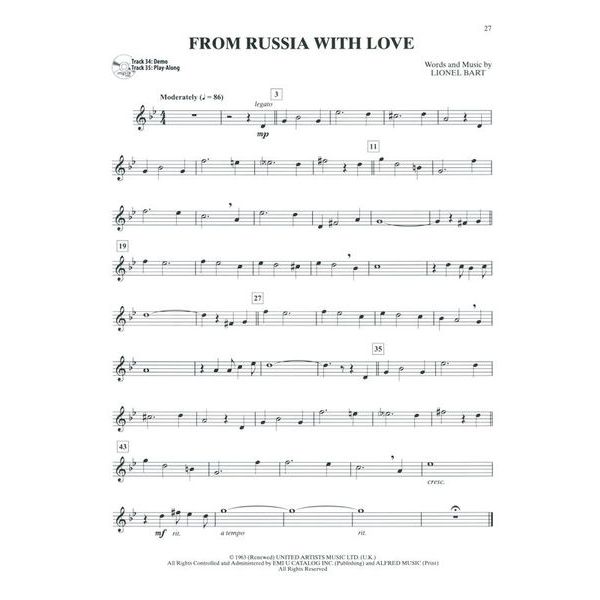 Alfred Music Publishing Ultimate Movie Solos T-Sax