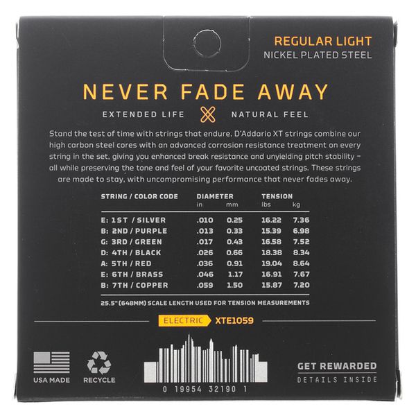 Daddario XTE1059 7 String Set