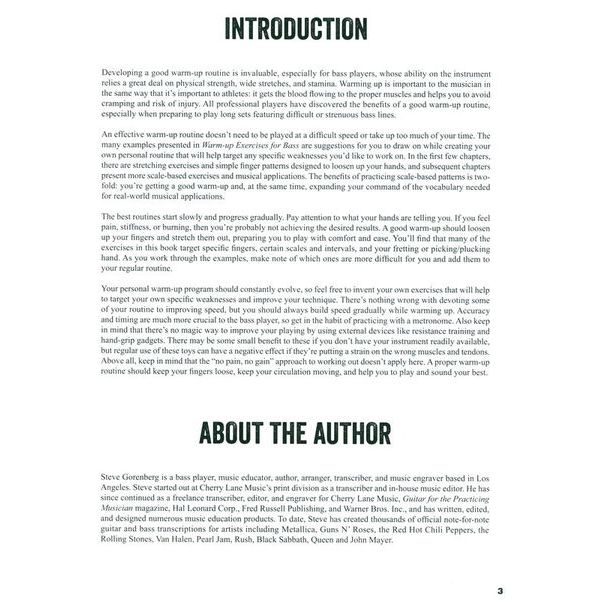 Hal Leonard Warm Up Exercises for Bass