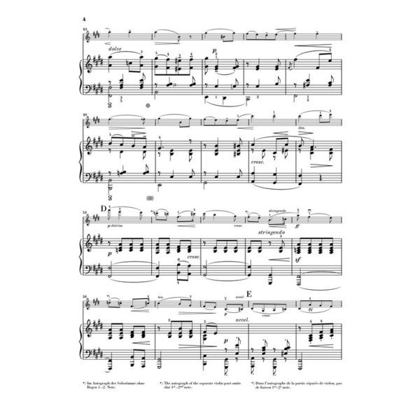 Henle Verlag Elgar Salut d'Amour Violin