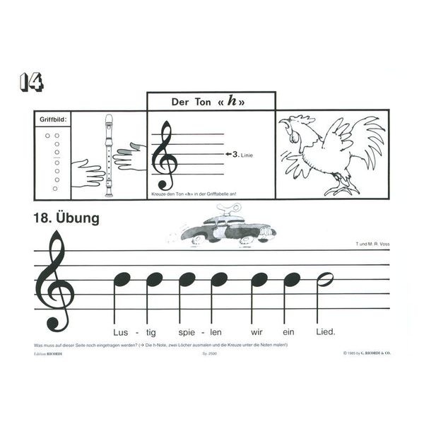 Ricordi Lustige Blockflöte 1 Deutsch