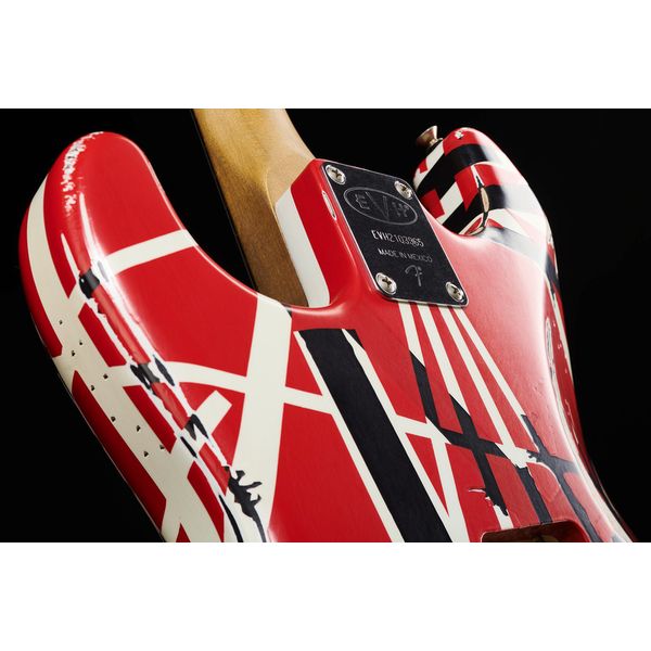 Evh Frankie Striped MN Relic R/W/B
