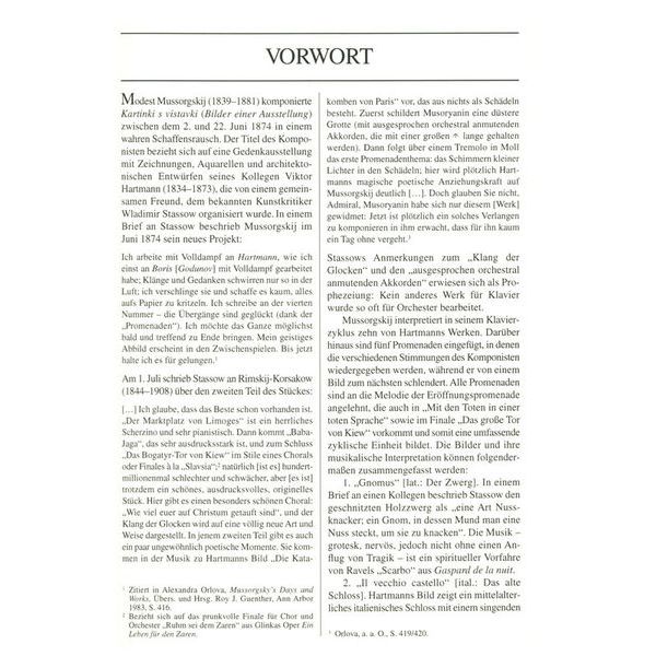 Edition Eulenburg Mussorgski Bilder Ausstellung