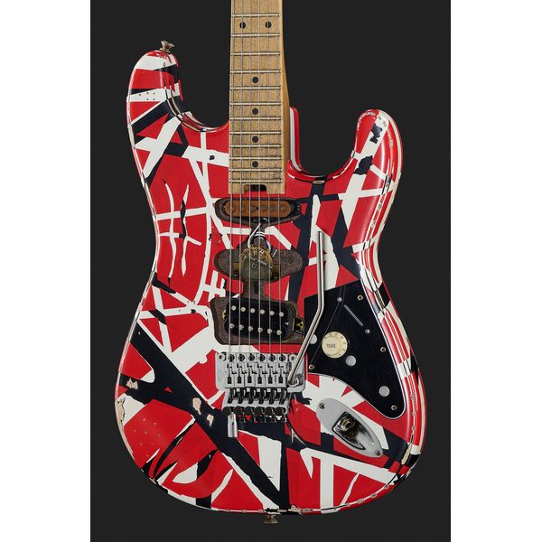 Evh Frankie Striped MN Relic R/W/B