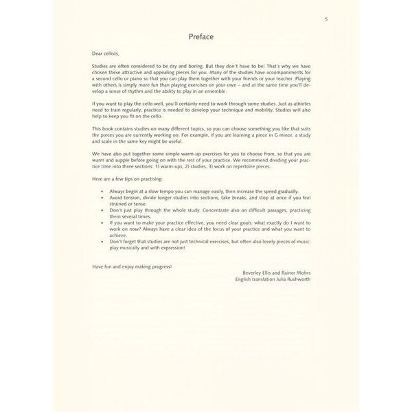 Schott Cello Studies