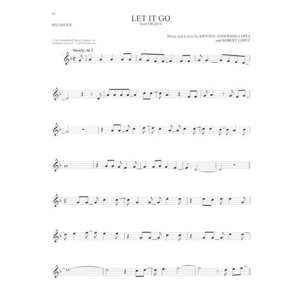 Hal Leonard 101 Disney Songs Recorder