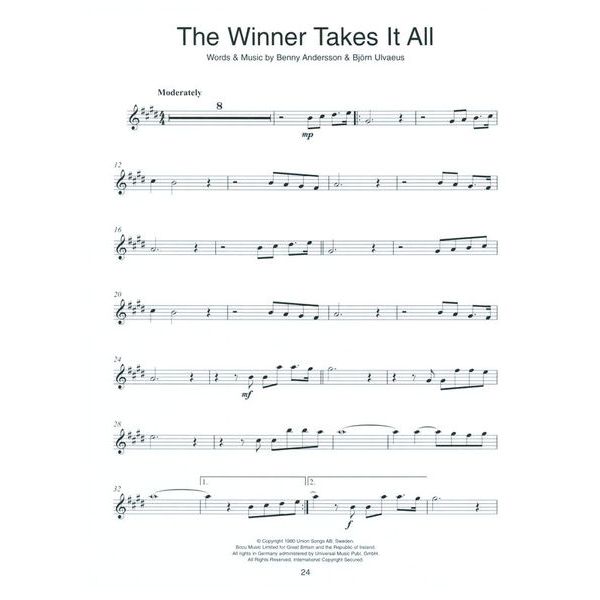 Wise Publications ABBA Gold für Alto Saxophone