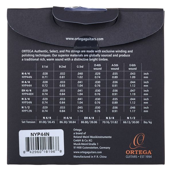 Ortega NYP44N Classical Strings