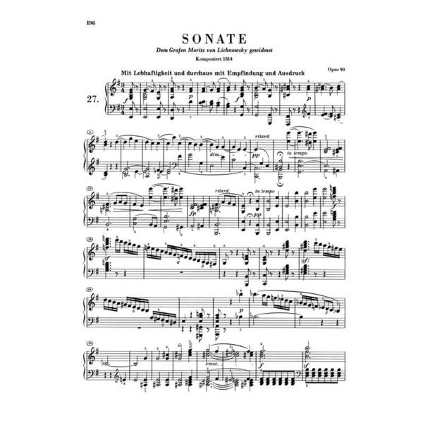 Henle Verlag Beethoven Klaviersonaten 2