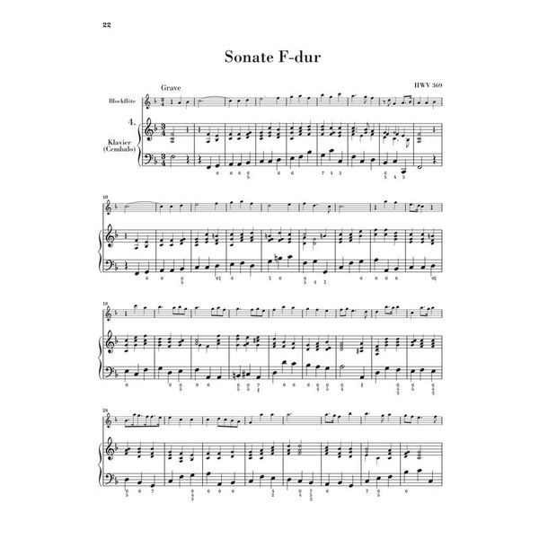 Henle Verlag Hndel Blockflötensonaten