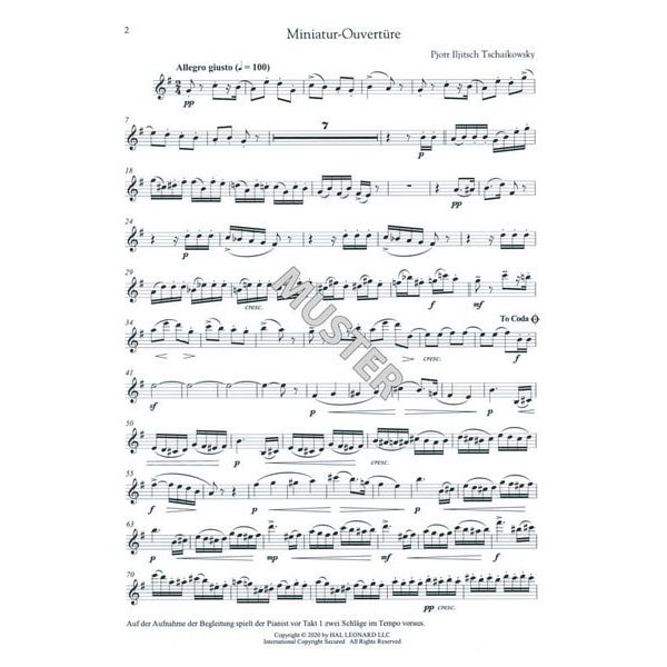 Hal Leonard Tschaikowsky Nussknacker KL