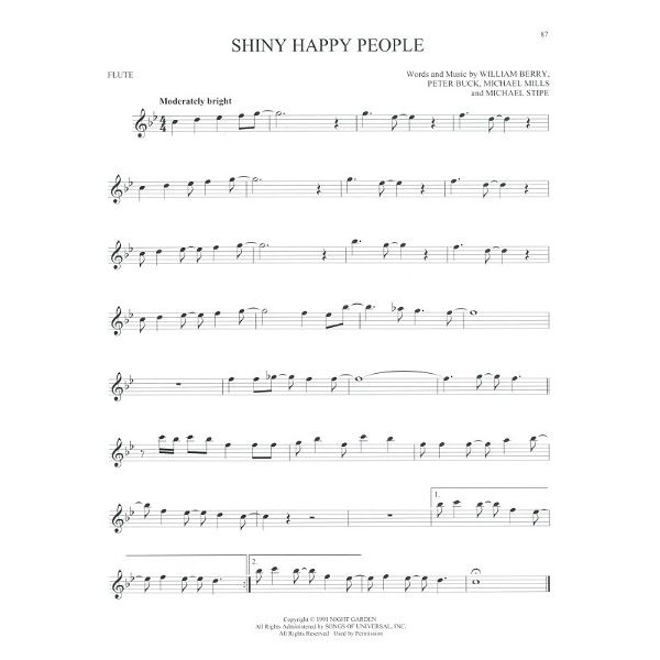 Hal Leonard 101 Popular Songs Flute