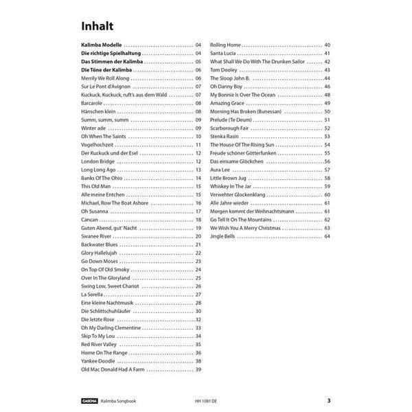 Hage Musikverlag Kalimba Songbook