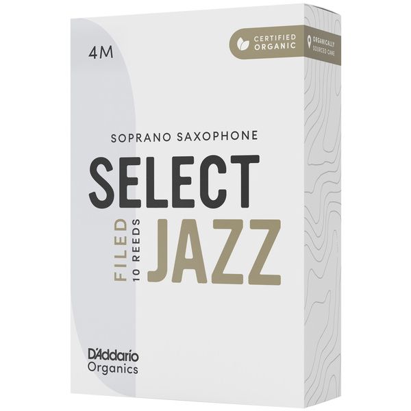 DAddario Woodwinds Organic Sel. Jazz Filed SOP 4M
