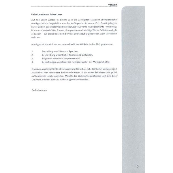 Schott Crashkurs Musikgeschichte