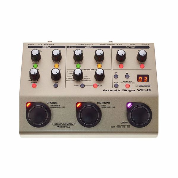 Boss VE-8 Acoustic Singer Bundle