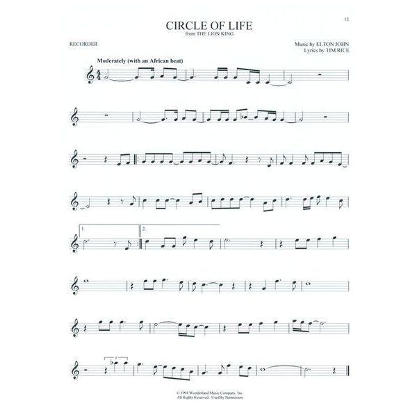 Hal Leonard First 50 Songs Recorder